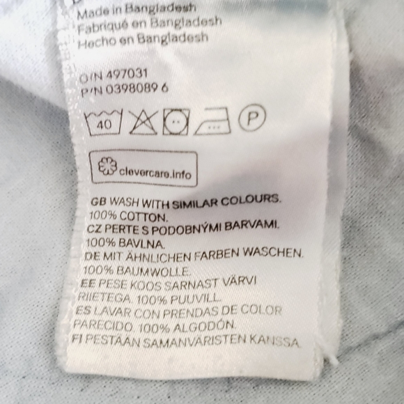 H&M Regular Waist Shorts Light Wash Size 6 - Picture 8 of 10